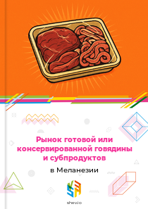 Рынок готовой или консервированной говядины и субпродуктов в Меланезии