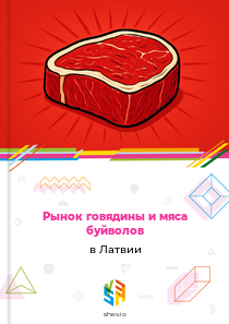 Рынок говядины и мяса буйволов в Латвии