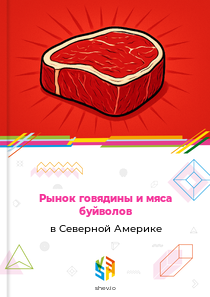 Рынок говядины и мяса буйволов в Северной Америке