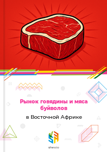 Рынок говядины и мяса буйволов в Восточной Африке