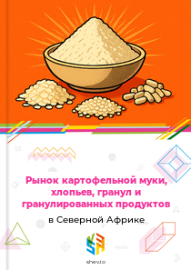 Рынок картофельной муки, хлопьев, гранул и гранулированных продуктов в Северной Африке