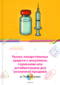 Рынок лекарственных средств с инсулином, гормонами или антибиотиками для розничной продажи в Португалии
