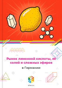 Рынок лимонной кислоты, её солей и сложных эфиров в Германии