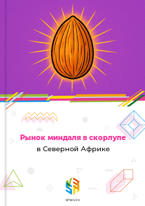 Рынок миндаля в скорлупе в Северной Африке