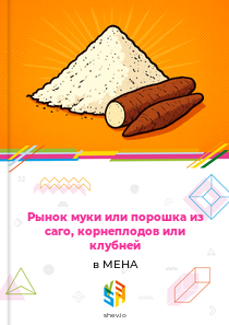 Рынок муки или порошка из саго, корнеплодов или клубней в МЕНА