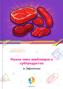 Рынок мяса верблюдов и субпродуктов в Эфиопии