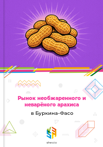 Рынок необжаренного и неварёного арахиса в Буркина-Фасо