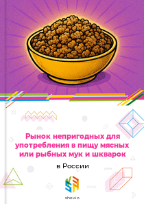 Рынок непригодных для употребления в пищу мясных или рыбных мук и шкварок в России