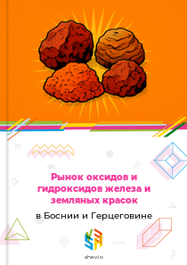 Рынок оксидов и гидроксидов железа и земляных красок в Боснии и Герцеговине
