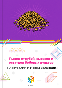 Рынок отрубей, высевок и остатков бобовых культур в Австралии и Новой Зеландии