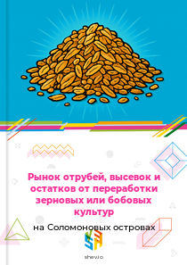 Рынок отрубей, высевок и остатков от переработки зерновых или бобовых культур на Соломоновых островах