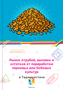 Рынок отрубей, высевок и остатков от переработки зерновых или бобовых культур в Таджикистане