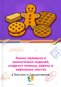Рынок пряников и аналогичных изделий, сладкого печенья, вафель и вафельных листов в Боснии и Герцеговине