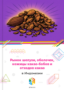 Рынок шелухи, оболочек, кожицы какао-бобов и отходов какао в Индонезии