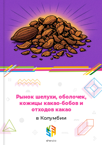 Рынок шелухи, оболочек, кожицы какао-бобов и отходов какао в Колумбии