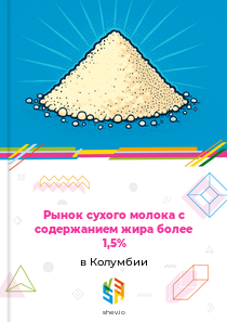 Рынок сухого молока с содержанием жира более 1,5% в Колумбии