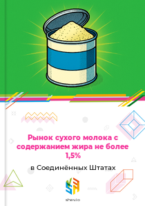 Рынок сухого молока с содержанием жира не более 1,5% в Соединённых Штатах
