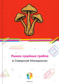 Рынок сушёных грибов в Северной Македонии