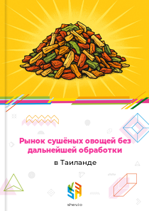 Рынок сушёных овощей без дальнейшей обработки в Таиланде