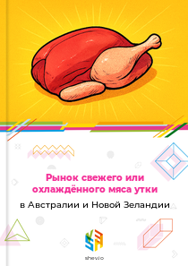 Рынок свежего или охлаждённого мяса утки в Австралии и Новой Зеландии