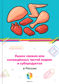 Рынок свежих или охлаждённых частей индеек и субпродуктов в России