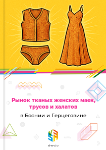 Рынок тканых женских маек, трусов и халатов в Боснии и Герцеговине