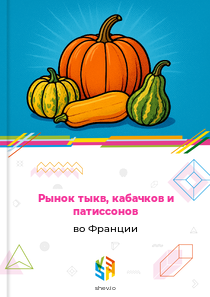 Рынок тыкв, кабачков и патиссонов во Франции