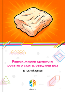 Рынок жиров крупного рогатого скота, овец или коз в Камбодже