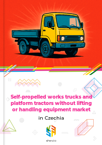 Self-propelled works trucks and platform tractors without lifting or handling equipment market in Czechia