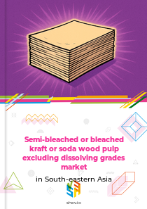 Semi-bleached or bleached kraft or soda wood pulp excluding dissolving grades market in South-eastern Asia