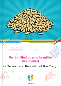 Semi-milled or wholly milled rice market in Democratic Republic of the Congo