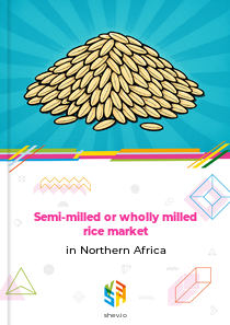 Semi-milled or wholly milled rice market in Northern Africa