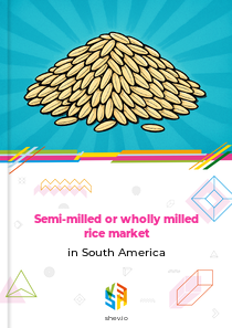 Semi-milled or wholly milled rice market in South America