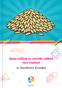 Semi-milled or wholly milled rice market in Southern Europe