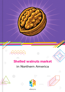 Shelled walnuts market in Northern America