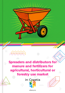 Spreaders and distributors for manure and fertilizers for agricultural, horticultural or forestry use market in Croatia