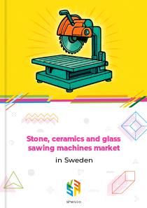 Stone, ceramics and glass sawing machines market in Sweden