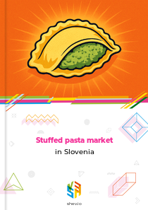 Stuffed pasta market in Slovenia