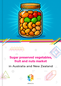 Sugar preserved vegetables, fruit and nuts market in Australia and New Zealand