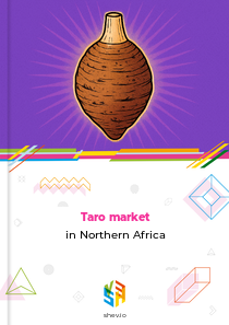 Taro market in Northern Africa
