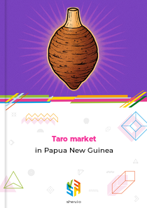 Taro market in Papua New Guinea