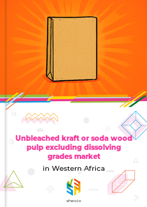 Unbleached kraft or soda wood pulp excluding dissolving grades market in Western Africa