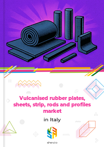Vulcanised rubber plates, sheets, strip, rods and profiles market in Italy
