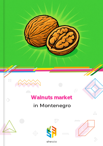 Walnuts market in Montenegro