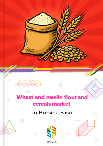 Wheat and meslin flour and cereals market in Burkina Faso