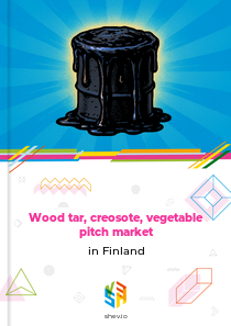 Wood tar, creosote, vegetable pitch market in Finland
