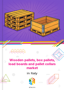 Wooden pallets, box pallets, load boards and pallet collars market in Italy
