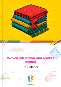 Woven silk shawls and scarves market in Poland