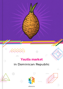 Yautia market in Dominican Republic