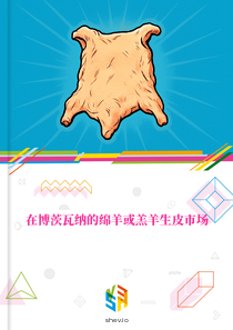 在博茨瓦纳的绵羊或羔羊生皮市场